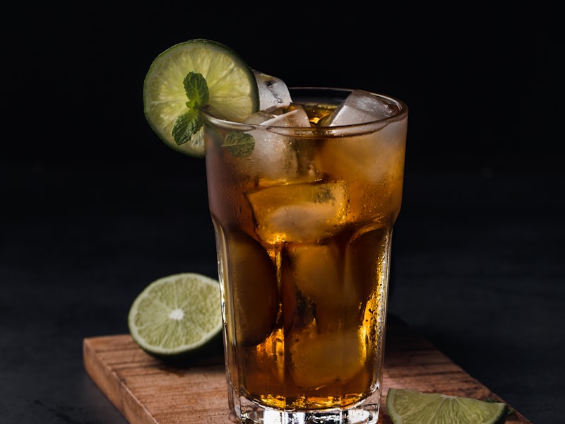 Iced Diet Lemon Soda